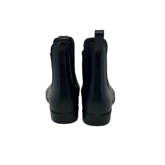 J.Crew Black Chelsea Rain Pull On Rubber Booties size 9 - Picture 11 of 15